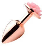 Pink Rose Gold Anal Plug - Small - Image 4