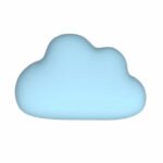 Play With Me Cuddle Cloud Lay-On Vibrator – Platinum-Cured Silicone – Blue - Image 2