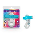 Play With Me Delight Vibrating C-Ring – Blue - Image 6
