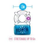 Play With Me - Pleaser Rechargeable C-Ring - Blue - Image 2