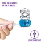 Play With Me - Pleaser Rechargeable C-Ring - Blue - Image 3
