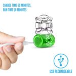 Play With Me Pleaser Rechargeable C-Ring Neon-Green - Image 5