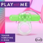 Play With Me Teaser Vibrating C-Ring – Green - Image 4