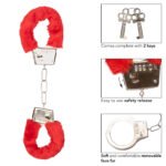 Playful Furry Cuffs - Red - Image 7