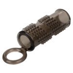 Pleasure Enhancer Stretchy Cock Ring with Scrotum Support – Black - Image 2