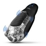 Pleasure Grip Sucking and Vibrating Masturbator - Black - Image 2
