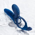 Pleasure Pivot - App Controlled - Couples Vibrator - Navy Blue - Image 3