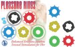 Pleasure Rings 5-Pack Assorted Styles TPE Cock Ring Set – Multi