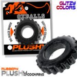 OXBALLS Plushy Single Cock Ring – Black Mica - Image 2