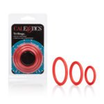 Tri-Rings Red Cock Rings – 3-Piece Set - Image 5