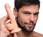 Pop Pecker 6.5 Inch Dildo With Balls - Light - Image 2