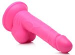 Pop Pecker 6.5 Inch Dildo With Balls - Pink - Image 4