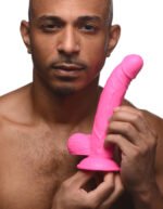 Pop Pecker 7.5 Inch Dildo With Balls - Pink - Image 2