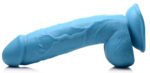 Pop Pecker 8.25 Inch Dildo With Balls - Blue - Image 5