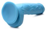 Pop Pecker 8.25 Inch Dildo With Balls - Blue - Image 6
