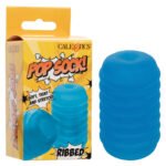 Pop Sock Ribbed Stroker – Blue - Image 7