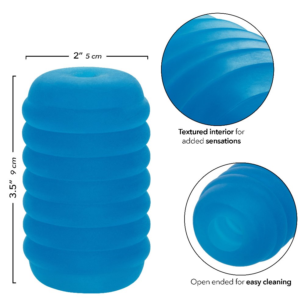 pop-sock-ribbed-blue Pop Sock Ribbed - Blue - Image 1
