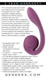 Poseable You Purple Vibrating Ball and Shaft Toy – Rechargeable, Waterproof - Image 6
