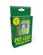 Pot Leaf Waterproof Playing Cards – Green