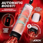 Power Up Rechargeable Automatic Penis Pump – Clear - Image 3