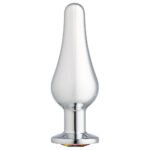 Cloud 9 Novelties Gems Silver Chrome Tall Plug - Medium