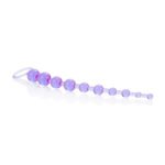 X-10 Beads Anal Plug – Purple, Phthalate-Free PVC - Image 2