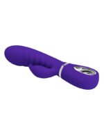 Prescott Super Soft Rabbit Silicone Vibrator - Purple - Image 3