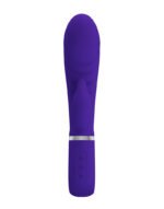 Prescott Super Soft Rabbit Silicone Vibrator - Purple - Image 4