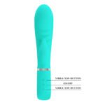 Prescott Super Soft Rabbit Silicone Vibrator - Vibrator -Teal - Image 2