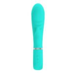 Prescott Super Soft Rabbit Silicone Vibrator - Vibrator -Teal - Image 4