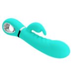Prescott Super Soft Rabbit Silicone Vibrator - Vibrator -Teal - Image 6