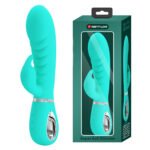 Prescott Super Soft Rabbit Silicone Vibrator - Vibrator -Teal - Image 7