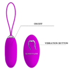 Pretty Love Julia Rechargeable Vibrating Egg – Purple - Image 4