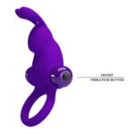 Pretty Love Vibrant Penis Ring I - Purple - Image 3