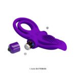 Pretty Love Vibrant Penis Ring - Purple - Image 2