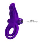 Pretty Love Vibrant Penis Ring - Purple - Image 3