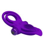 Pretty Love Vibrant Penis Ring - Purple - Image 4