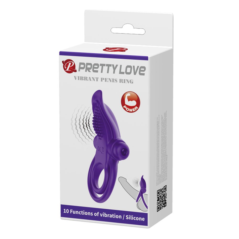 pretty-love-vibrant-penis-ring-purple Pretty Love Vibrant Penis Ring - Purple - Image 1