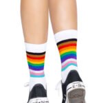 Pride Crew Socks - One Size - Rainbow