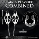 Primal Spiked Clover Nipple Clamps - Silver - Image 2