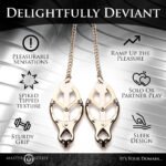 Primal Spiked Clover Nipple Clamps - Silver - Image 4