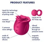 Satisfyer Pro 2 Classic Blossom Pressure Wave Vibrator – Plum - Image 3