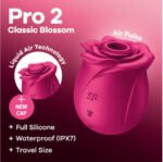 Satisfyer Pro 2 Classic Blossom Pressure Wave Vibrator – Plum - Image 4