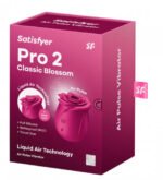 Satisfyer Pro 2 Classic Blossom Pressure Wave Vibrator – Plum - Image 5