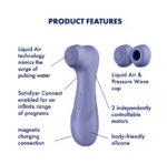 Satisfyer Pro 2 Generation 3 Connect App Rechargeable Vibrator – Lilac - Image 5