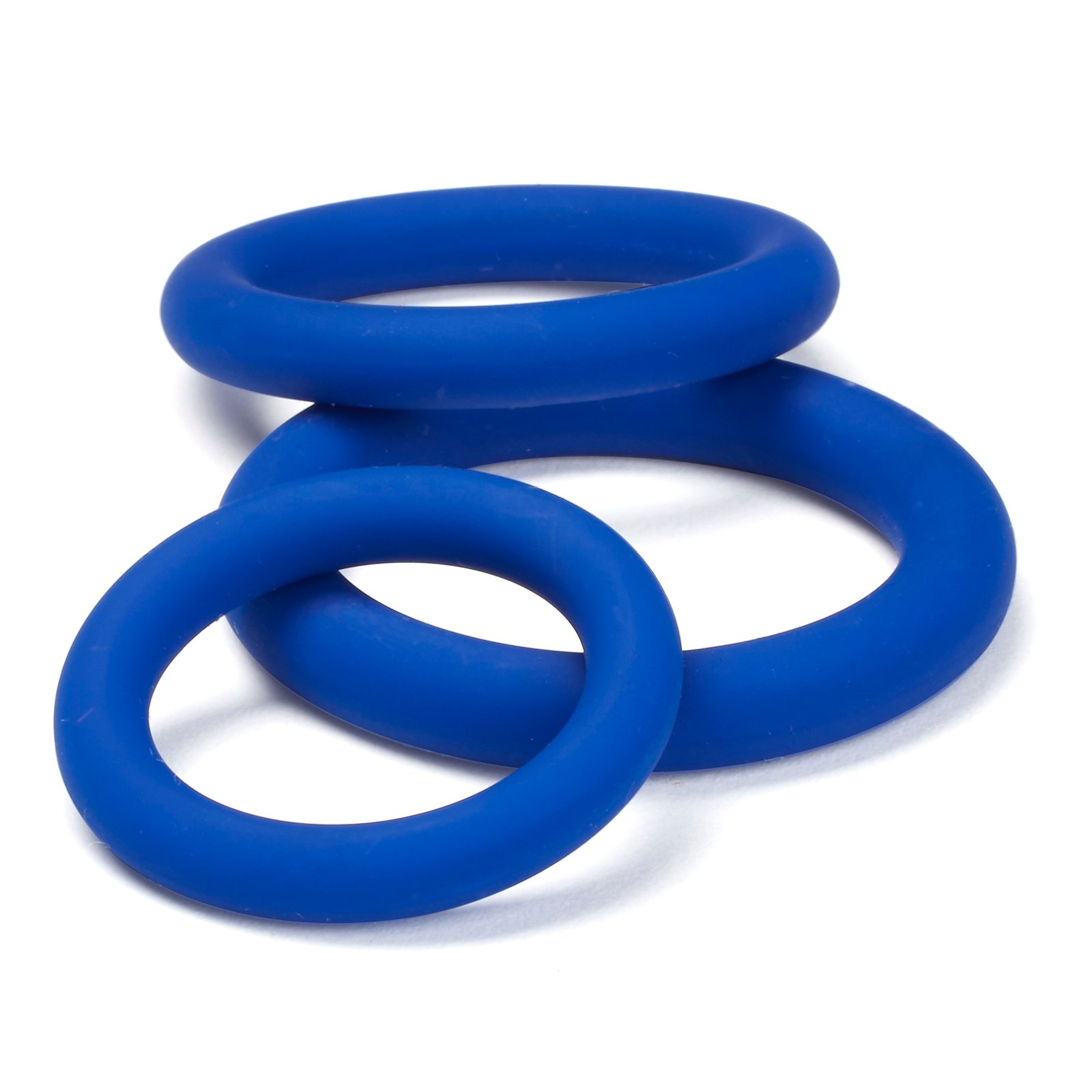 pro-sensual-silicone-cock-ring-3-pack-blue Pro Sensual Silicone Cock Ring 3 Pack - Blue - Image 1