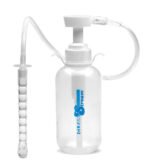 Pump Action Enema Bottle with Nozzle – Clear