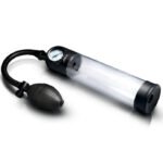 Pump Up Gauge Penis Pump With Bulb - Clear - Image 3