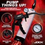 Pump Up Penis Pump With Gauge and Trigger Handle - Clear - Image 3