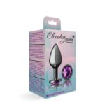 Purple Round Gem Gunmetal Metal Plug - Md - Image 6